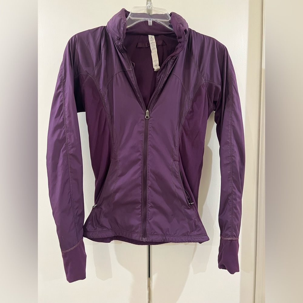 Lululemon Womens Purple Windbreaker Rain Jacket Sz 2